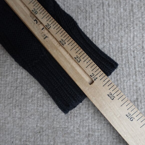 Polo Ralph Lauren Womens Sweater Small Black Cable Knit Fisherman Side Zips - Picture 11 of 11